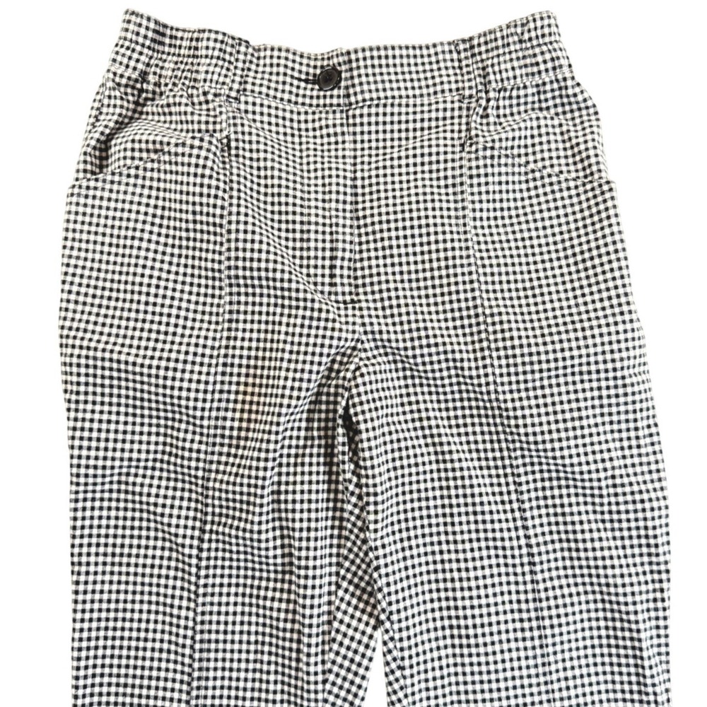 Urban Outfitters Gingham Check Pants Size Small High Waist Trousers Ankle